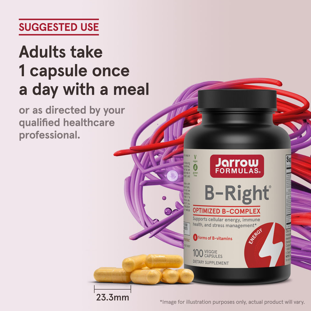 Morning routine scene with Jarrow B-Right bottle on counter suggesting daily integration benefit