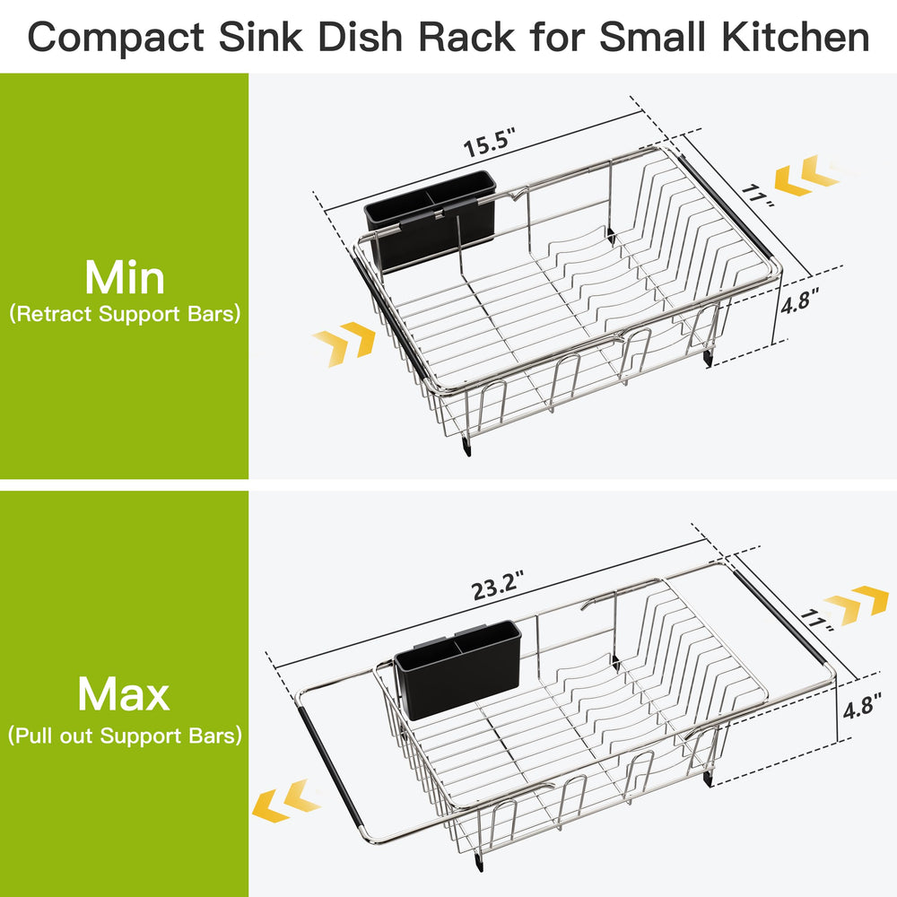 JASIWAY expanded across a wide sink illustrating adjustable fit advantage