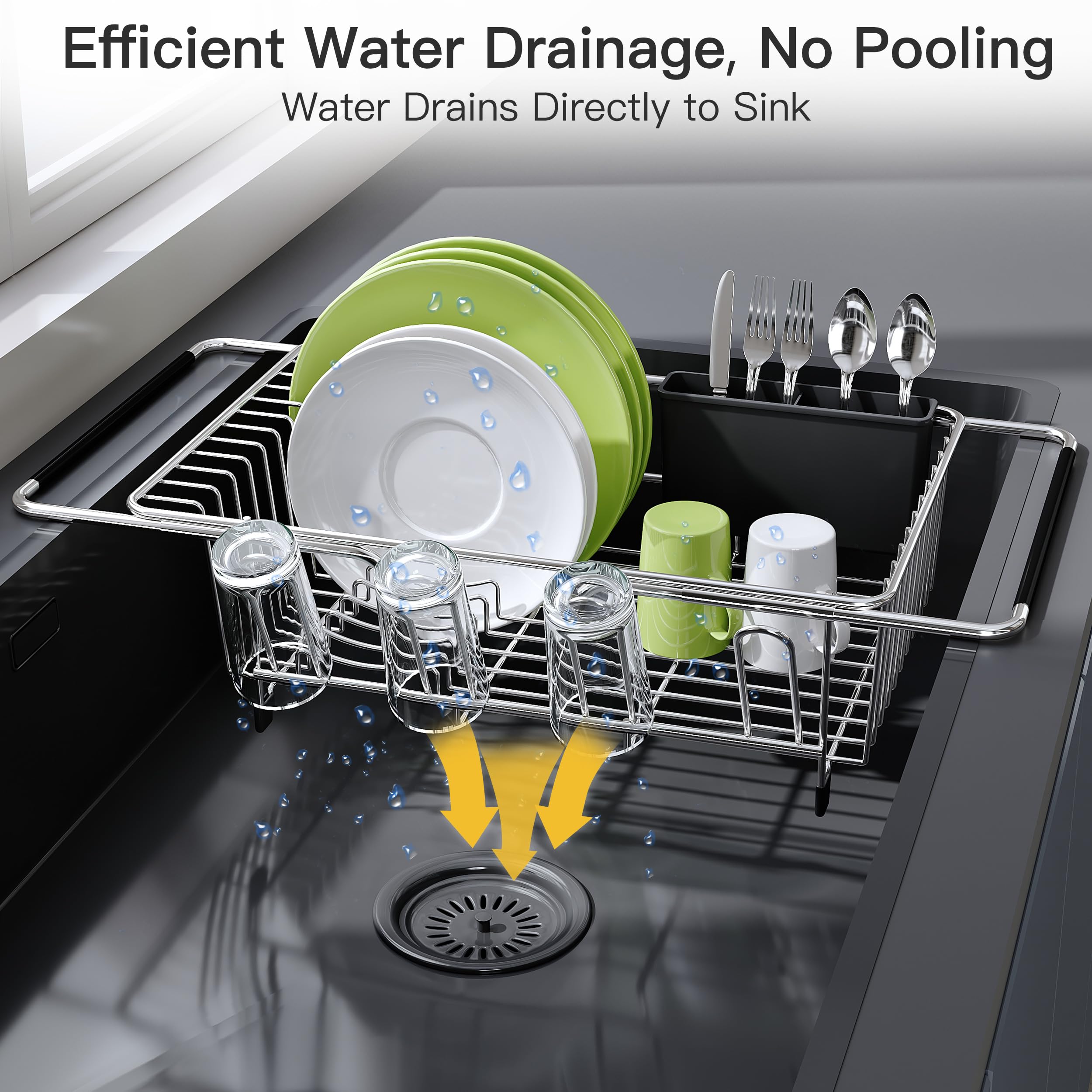 JASIWAY holding plates and bowls neatly to speed drying time