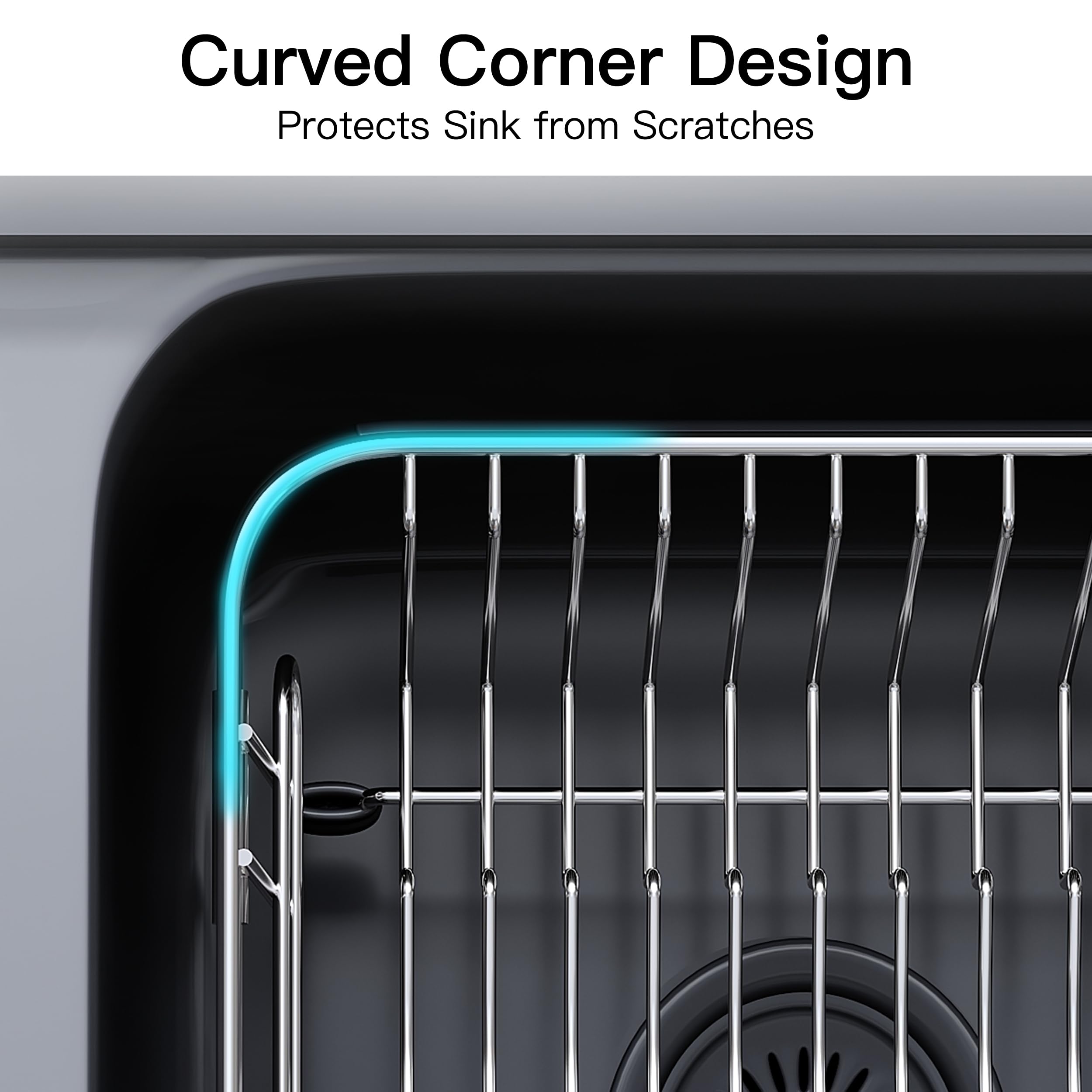 JASIWAY rounded corner protection preventing sink scratches