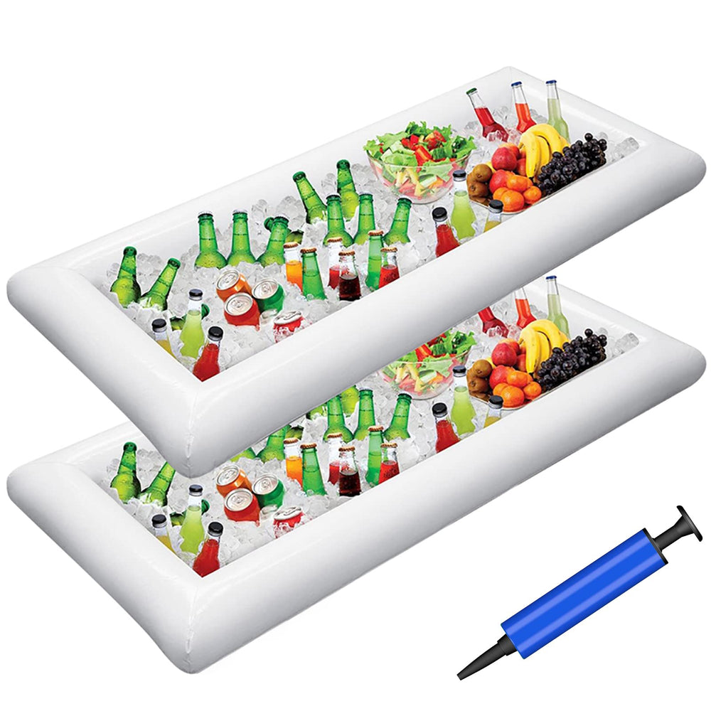 Jasonwell front view of inflated serving bar showing roomy cooler benefits