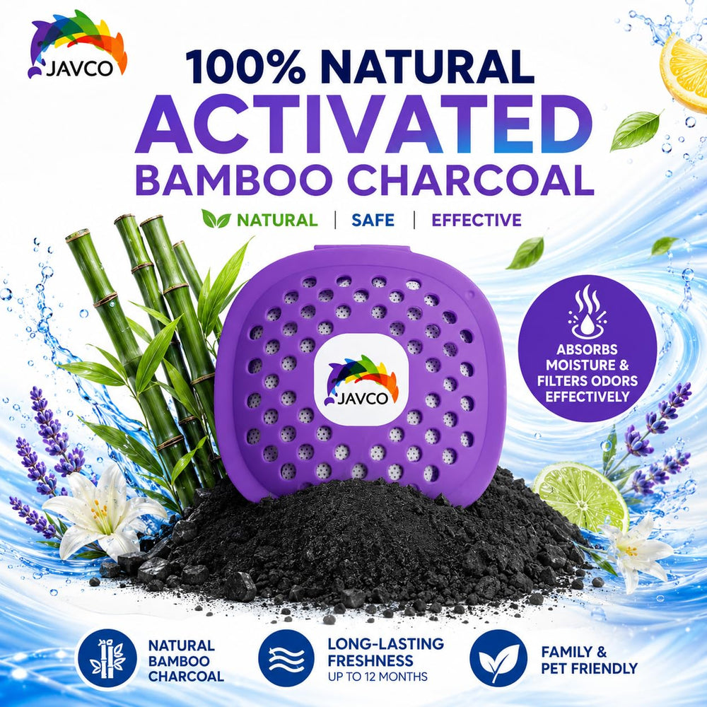 JAVCO deodorizer inside kitchen trash can reducing odors in home