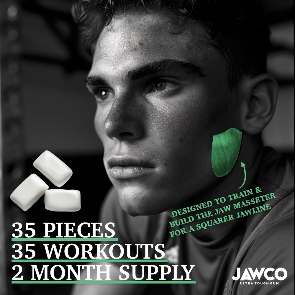 JAWCO label close-up showing ingredients and sugar-free formula benefit
