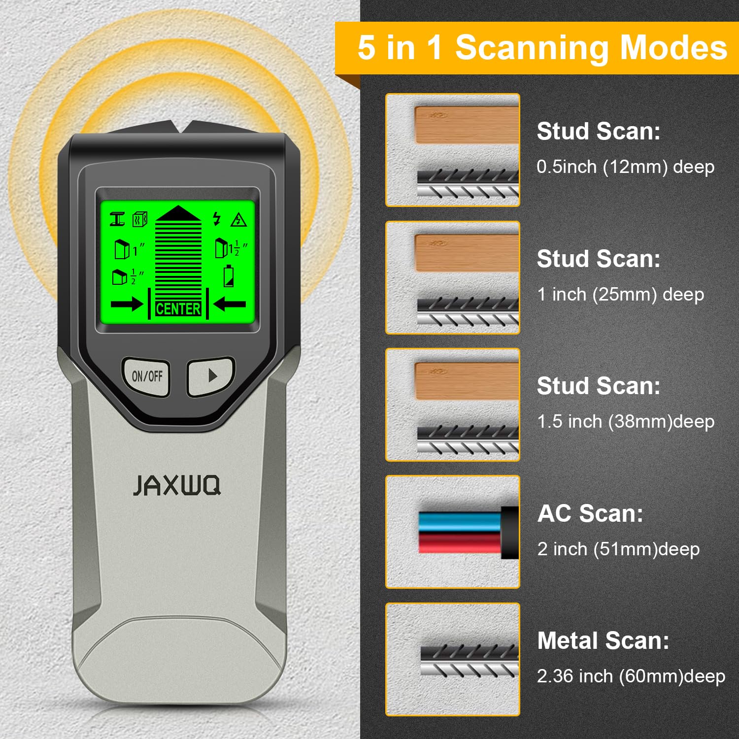 Side profile of JAXWQ highlighting grip and compact design for steady one-handed scanning