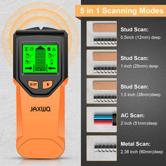 JAXWQ stud finder HD LCD close-up showing clear center and edge indicators
