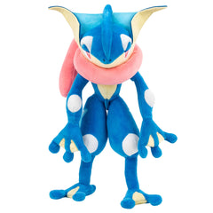 Jazwares Greninja front view showing character accuracy and cuddle appeal