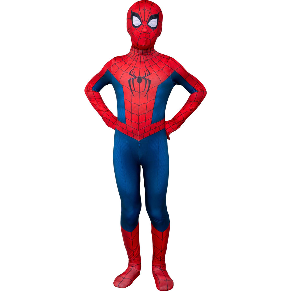 Jazwares Spider-Man invisible zipper close-up for discreet dressing and removal