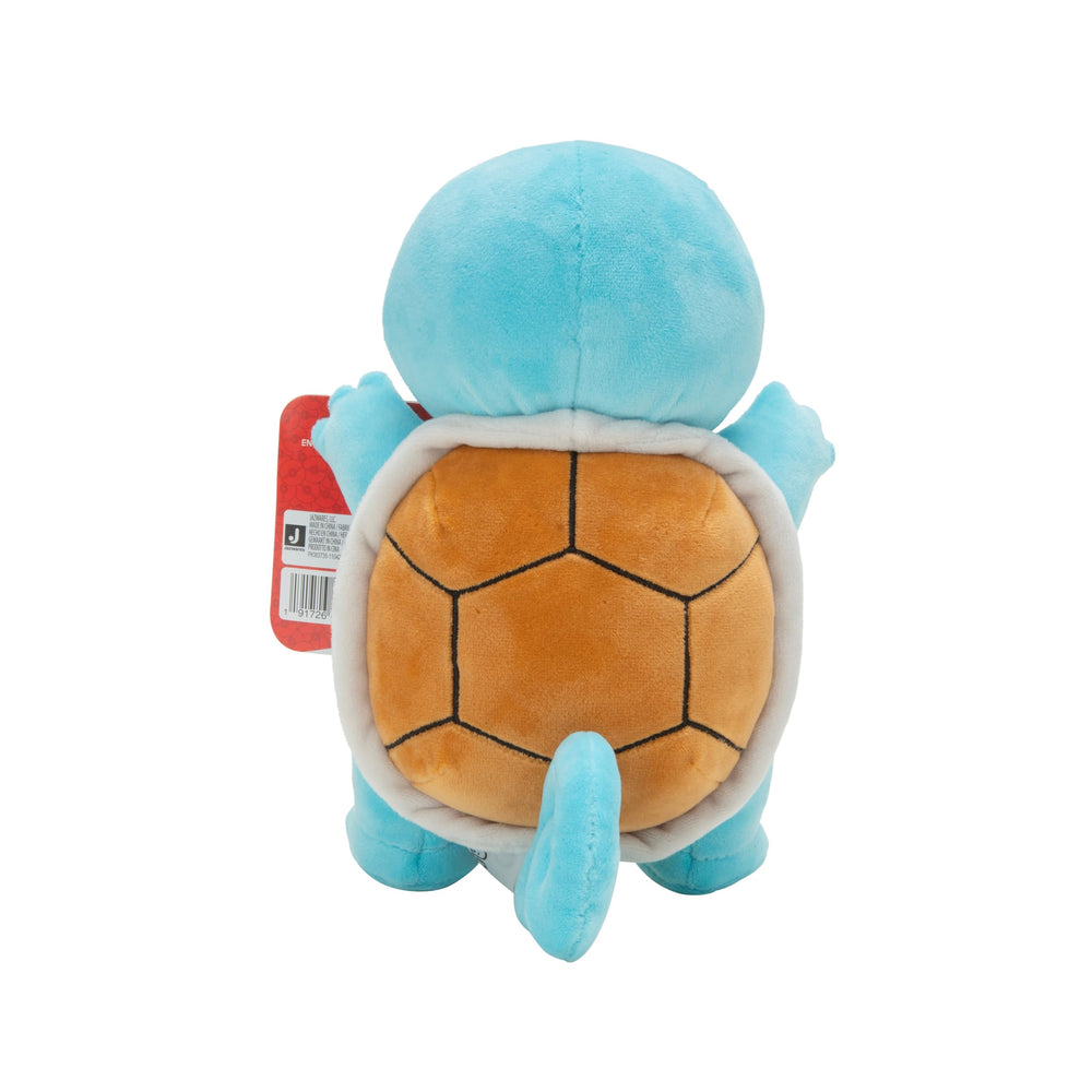 Jazwares Squirtle plush close-up face with embroidered eyes for lasting expression
