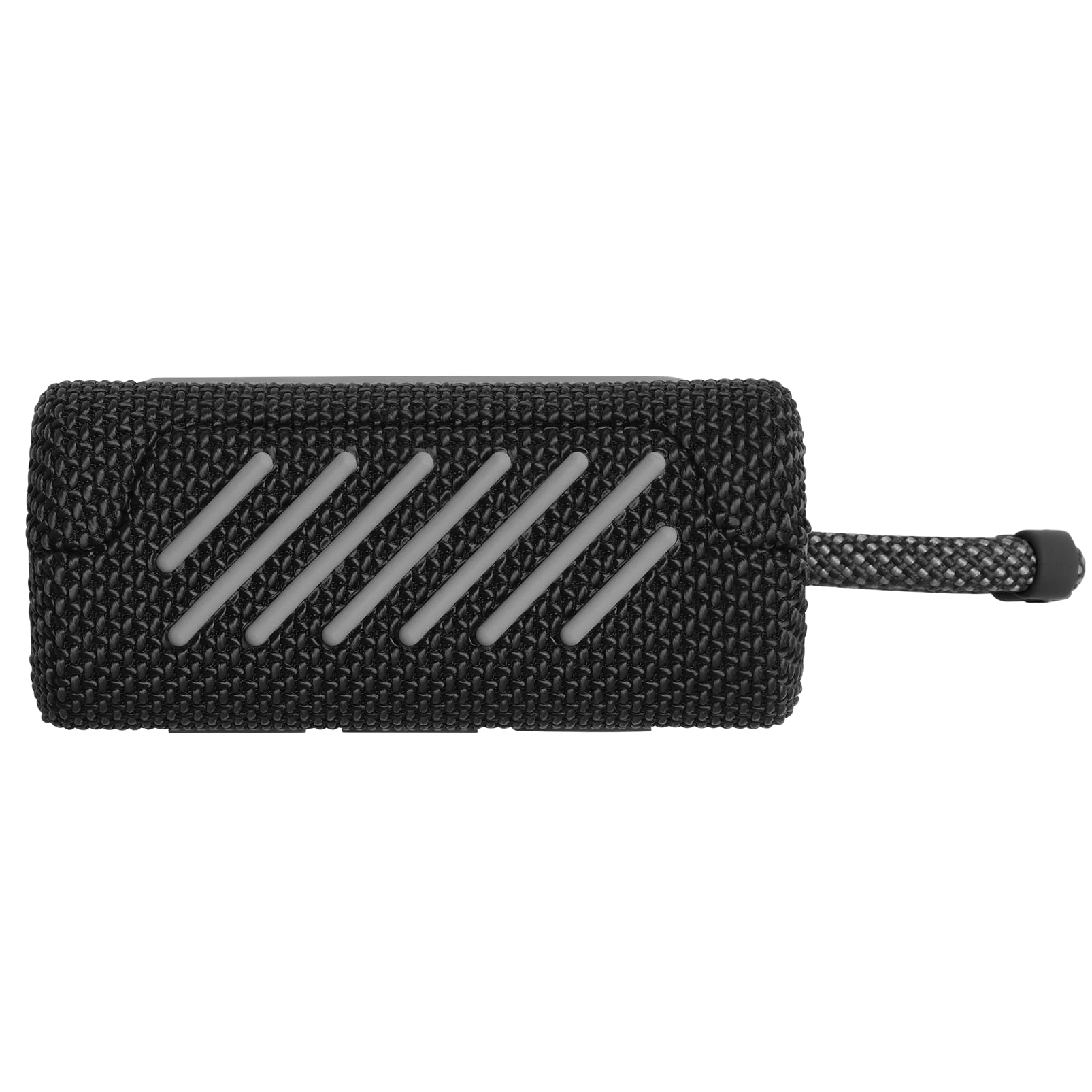 JBL Go 3 on picnic blanket playing music, portable enjoyment benefit