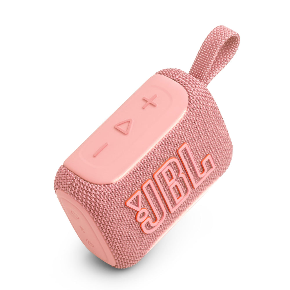 JBL Go 5 illuminated battery indicator showing long-playtime benefit