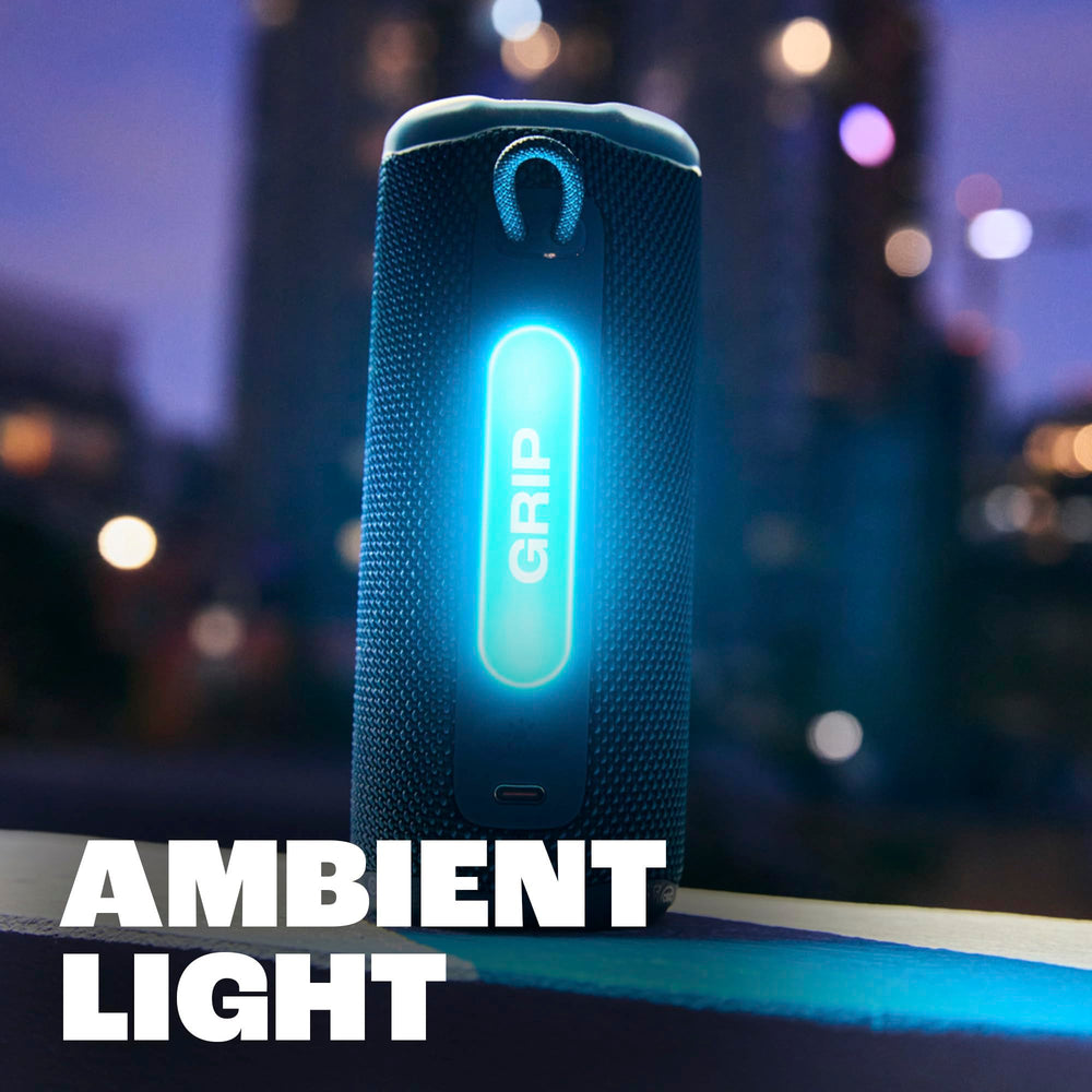 JBL Grip after drop onto concrete illustrating drop-proof durability