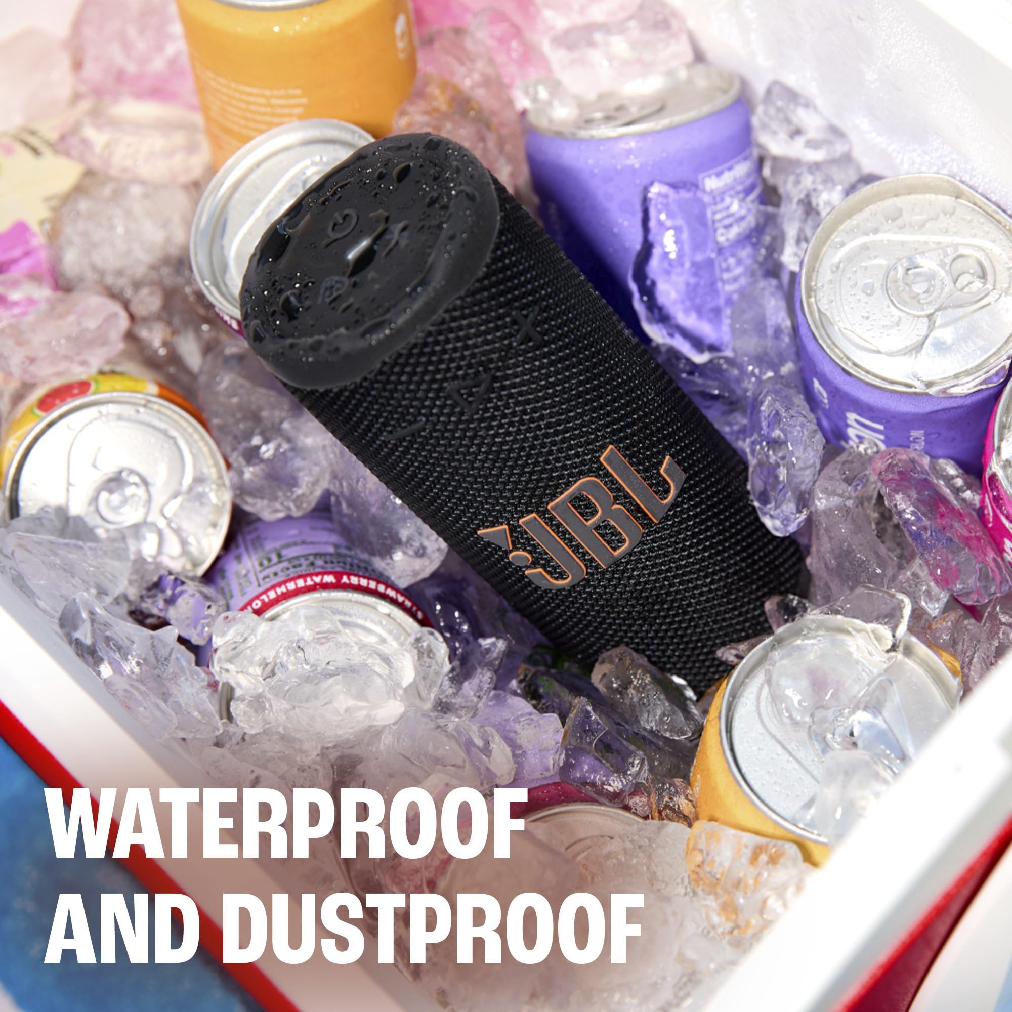 JBL Grip held in hand to show compact size and portability benefit