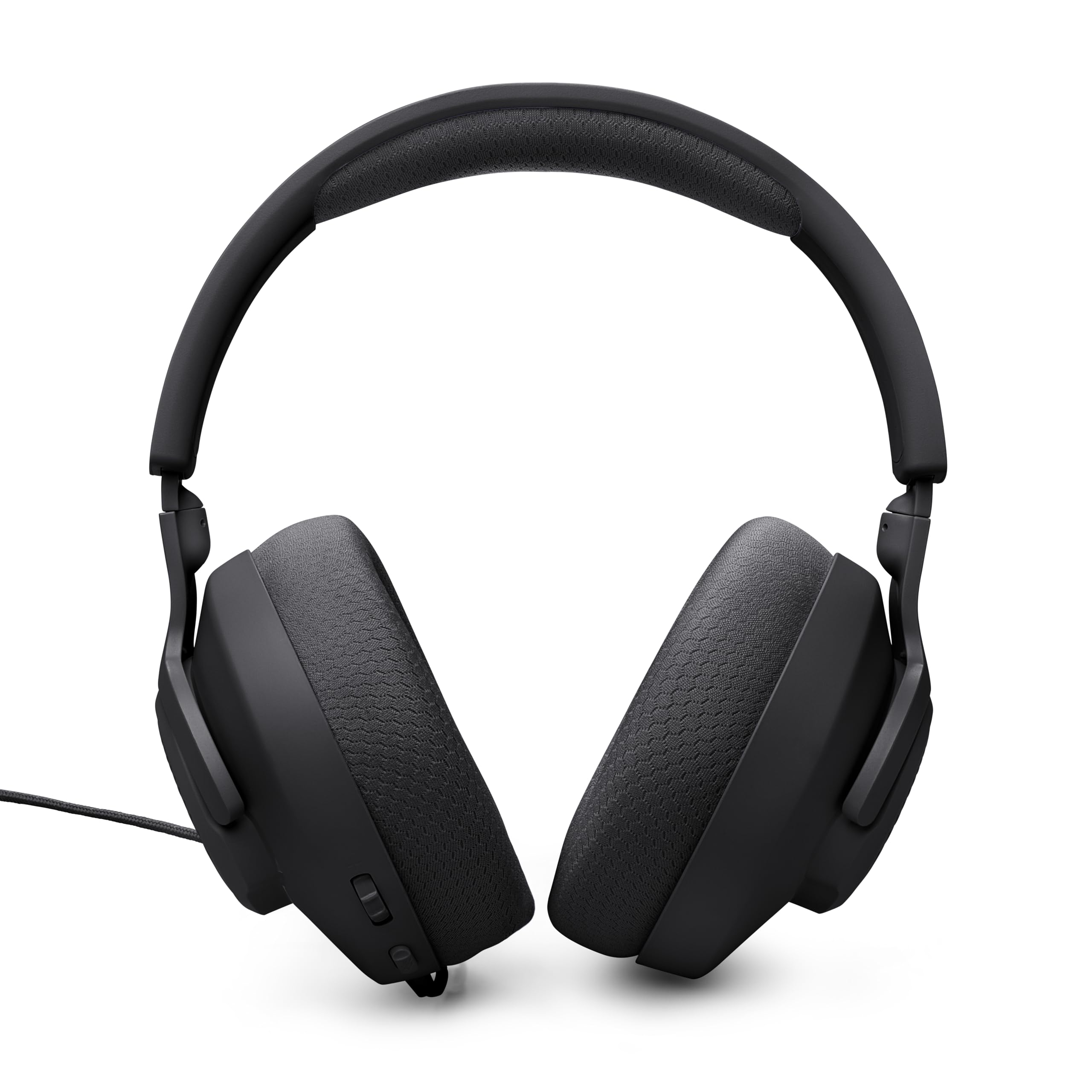 Gamer wearing JBL Quantum 100M2 demonstrating immersive sound during play