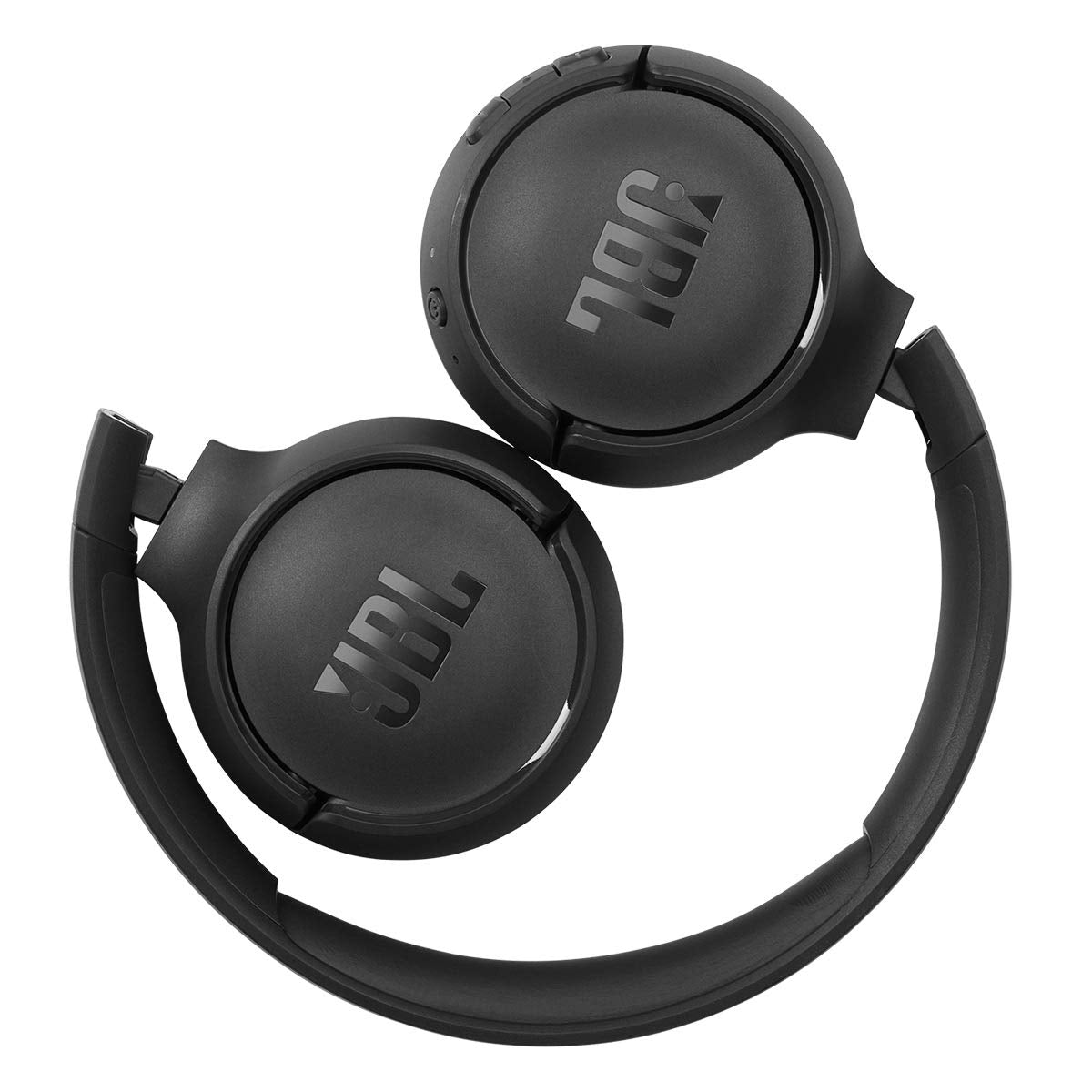 JBL Tune 510BT beside a smartphone showing compact size and easy pairing benefit