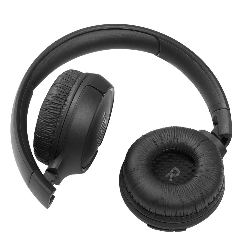 JBL Tune 510BT USB-C charging port detail showing fast-charge capability for longer use