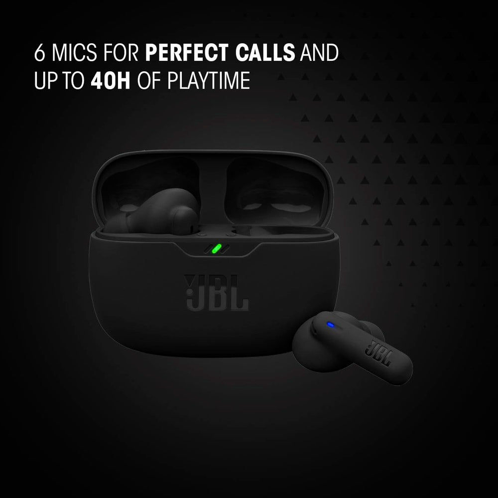 JBL Vibe Beam 2 graphic of ANC and Smart Ambient modes highlighting noise control