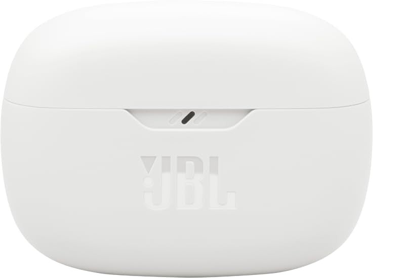 JBL Vibe Beam 2 close-up on driver detail illustrating JBL Pure Bass performance