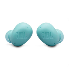 JBL Vibe Buds 2 close-up of driver and mesh detailing highlighting improved bass clarity