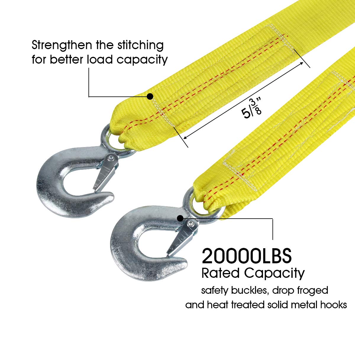 JCHL hooks detail with zinc coating and retaining clips for secure corrosion-resistant connections
