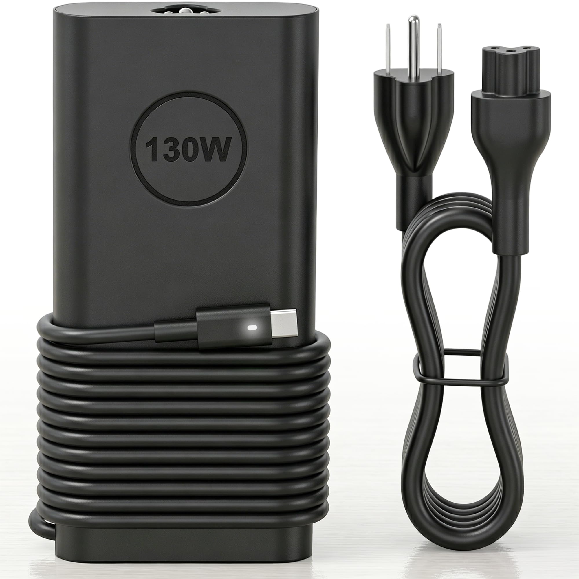 jeibao front view of 130W USB-C adapter showing full-power charging