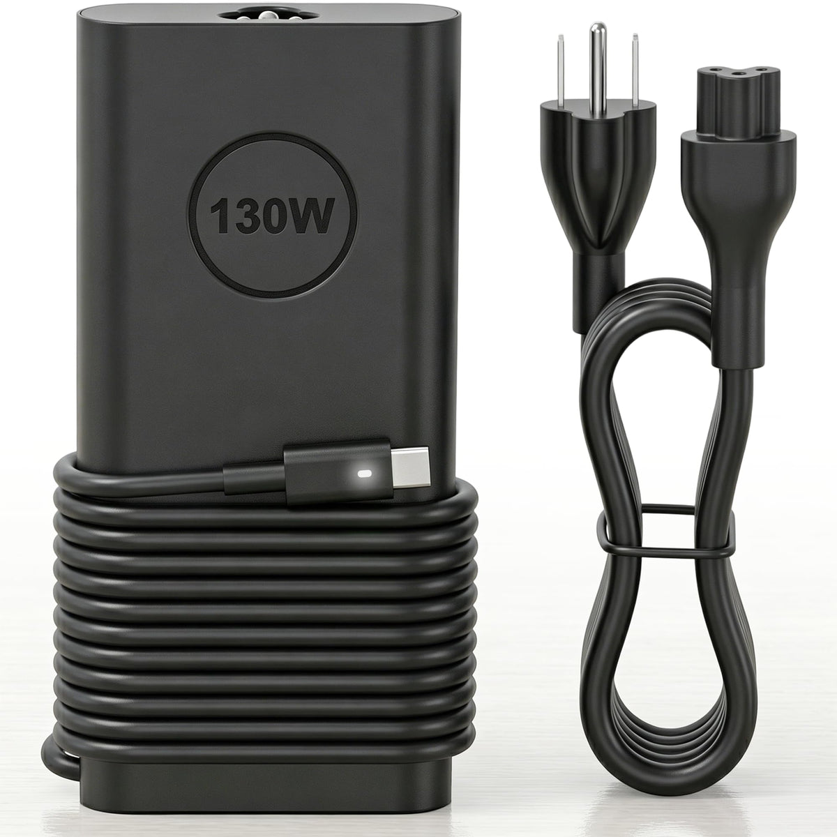 jeibao front view of 130W USB-C adapter showing full-power charging