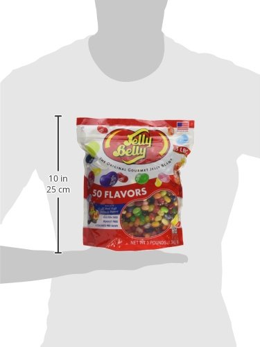 Jelly Belly pouch label with Kosher and ingredient details, brand trust and dietary clarity