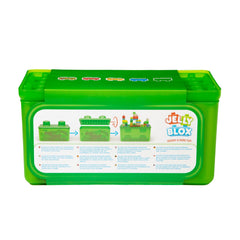 Jelly Blox filled block detail with beads and stars, offers varied tactile fun