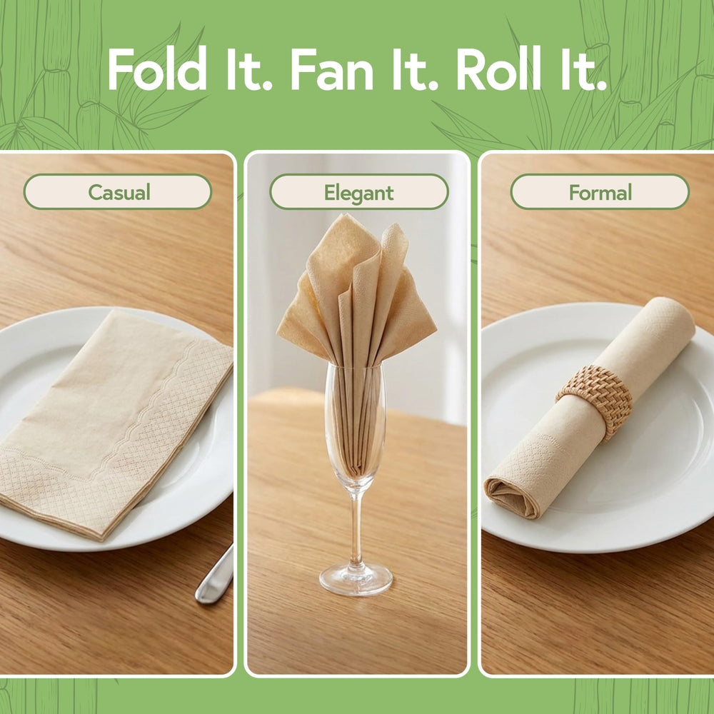 Jenvita napkin used at picnic illustrating outdoor practicality and cleanup