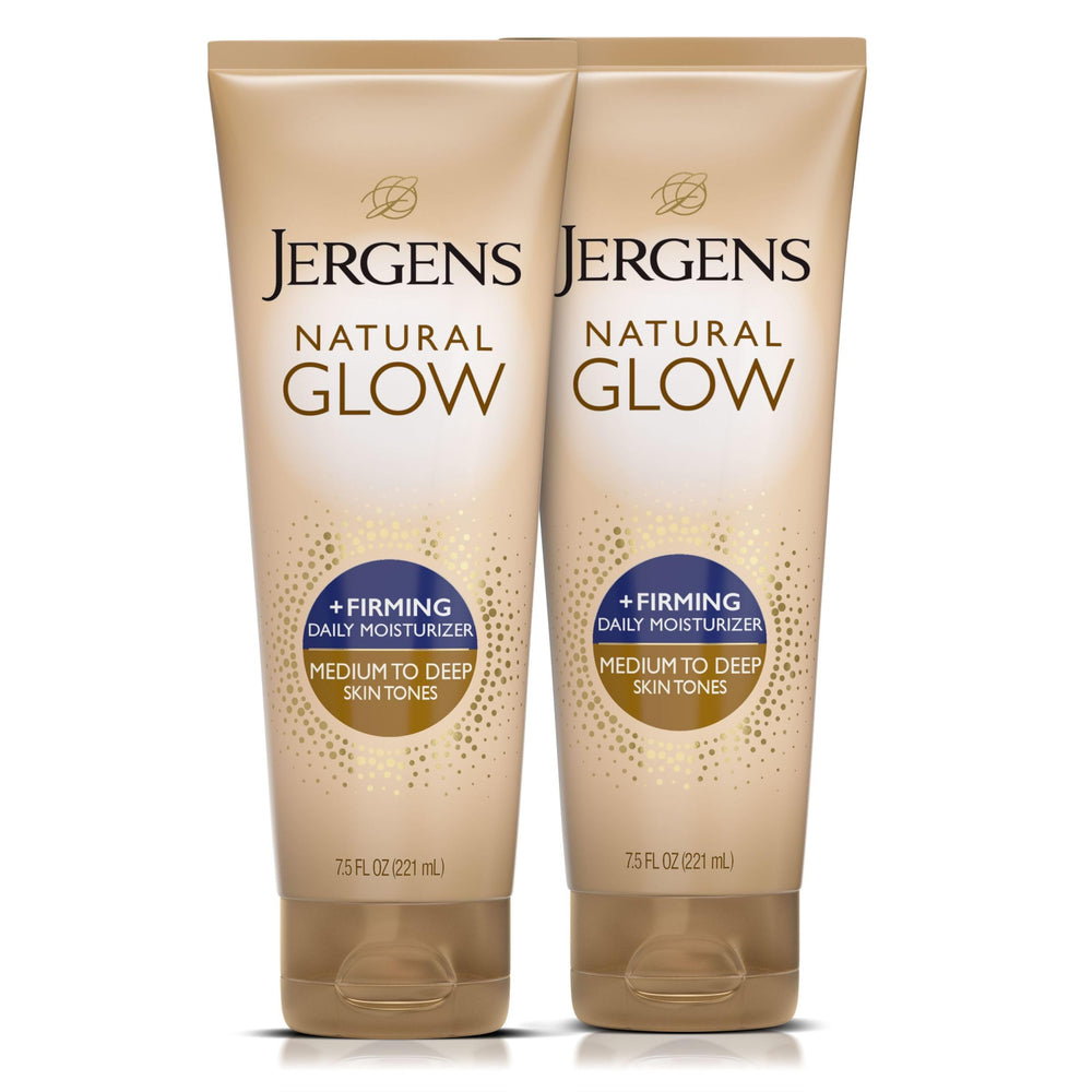 jergens front packaging showing med-deep two-pack and convenient size