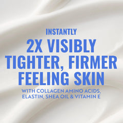 Label close-up of Jergens showing collagen and elastin ingredients and clarity
