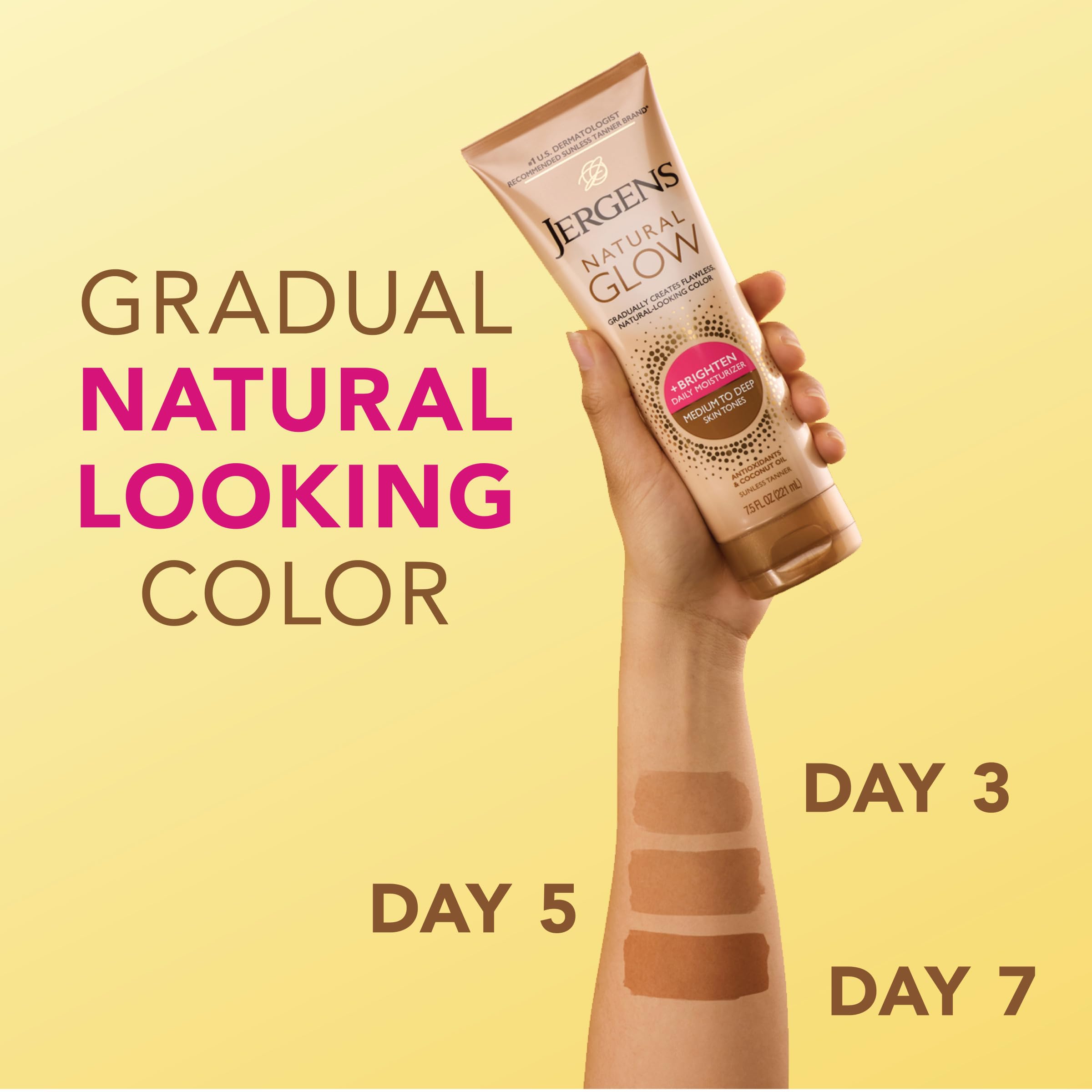Jergens lotion texture on hand highlighting smooth hydration benefit