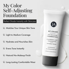 Jerome Alexander foundation pump close-up illustrating easy dispensing and control