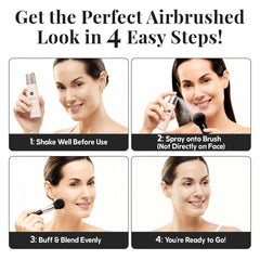 Jerome Alexander kabuki brush bristles detail for seamless blending