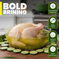 Jersey Pickles used to marinate chicken demonstrating tenderizing and savory flavor boost
