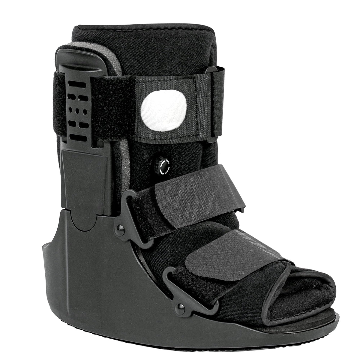Jewlri front view of boot showing rigid shell and protective coverage