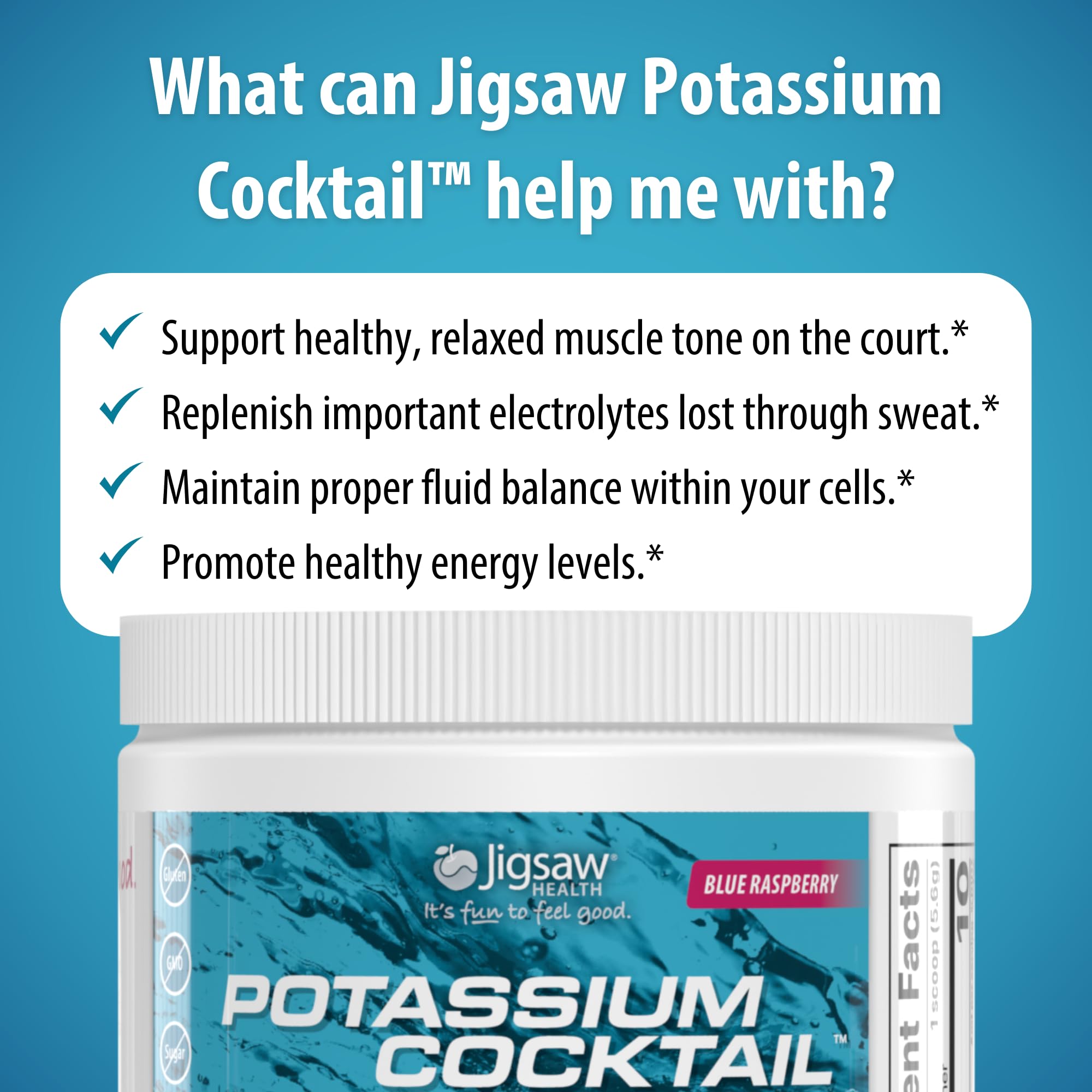 Athlete pouring Jigsaw Health Potassium Cocktail into bottle mid-run, showing active use benefit