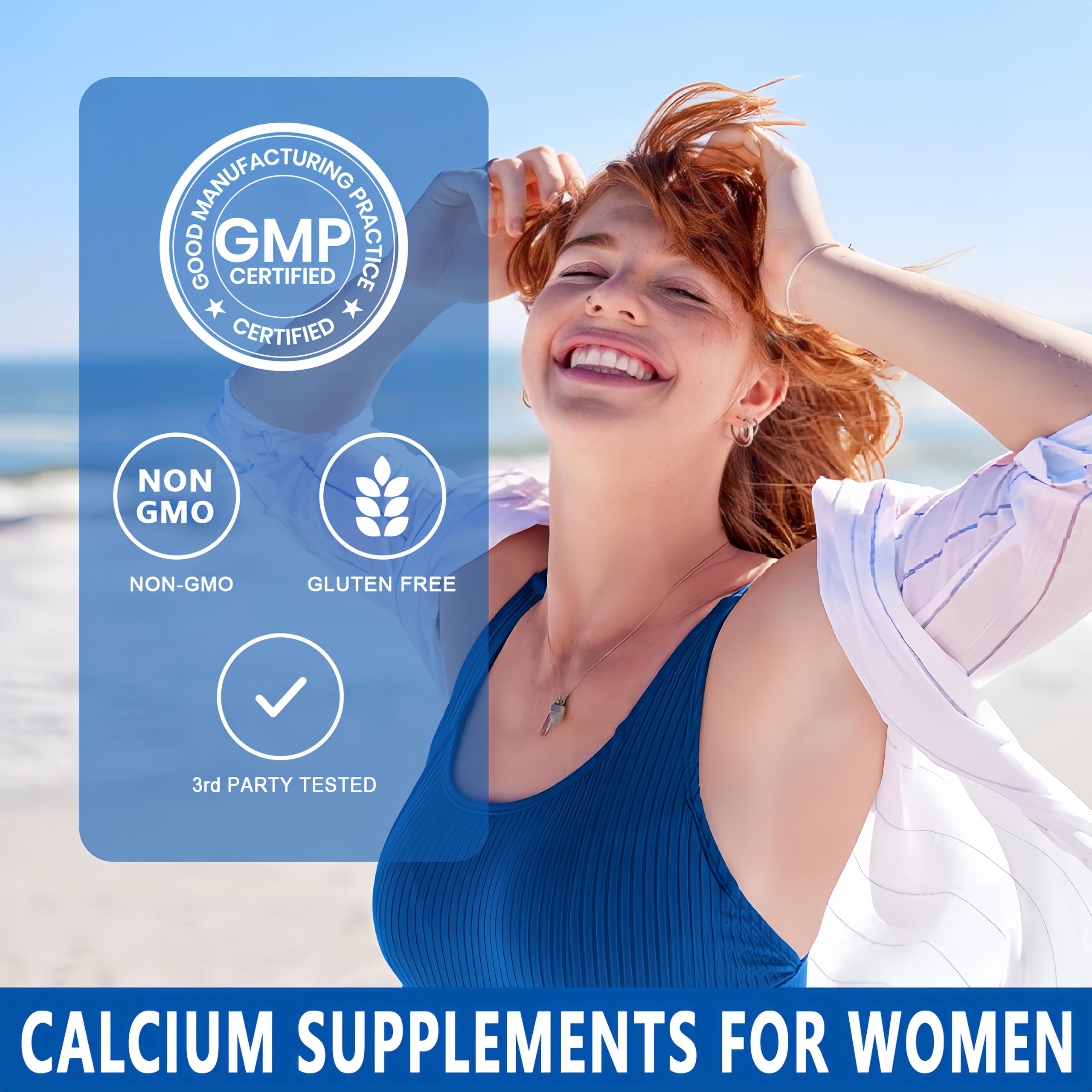 JINGYAT ingredients stacked displaying calcium, vitamin D3, K2, and magnesium clarity