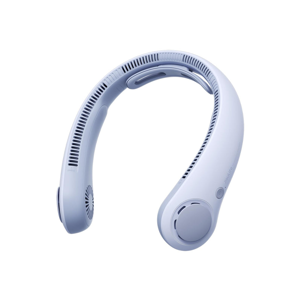 JISULIFE front view of neck fan showing ergonomic design and comfort