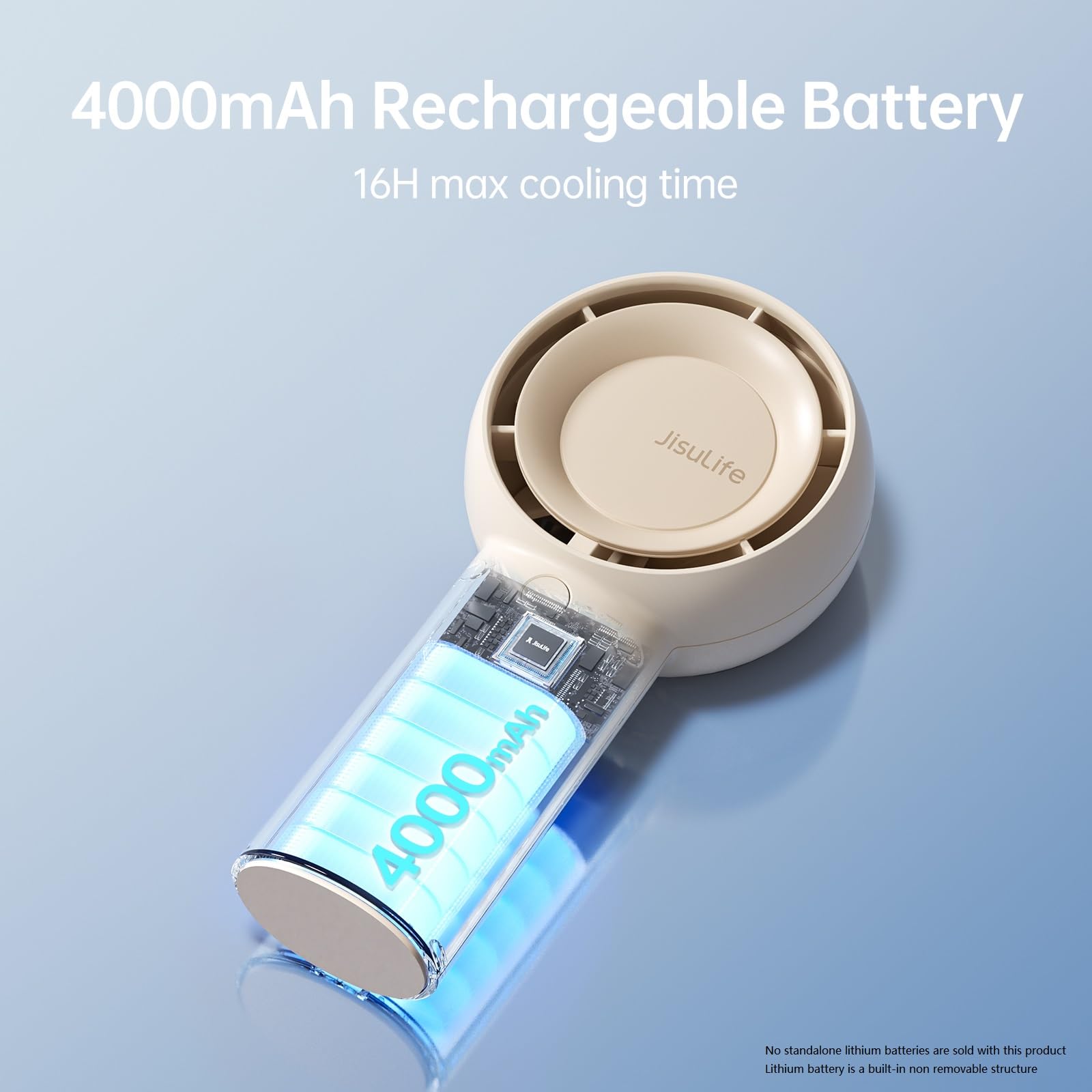 JISULIFE lifestyle commute use picture showing portable cooling on the go