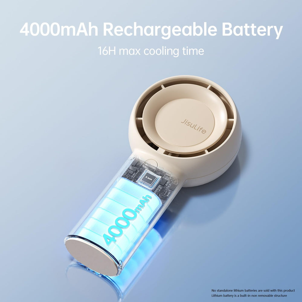 JISULIFE lifestyle commute use picture showing portable cooling on the go
