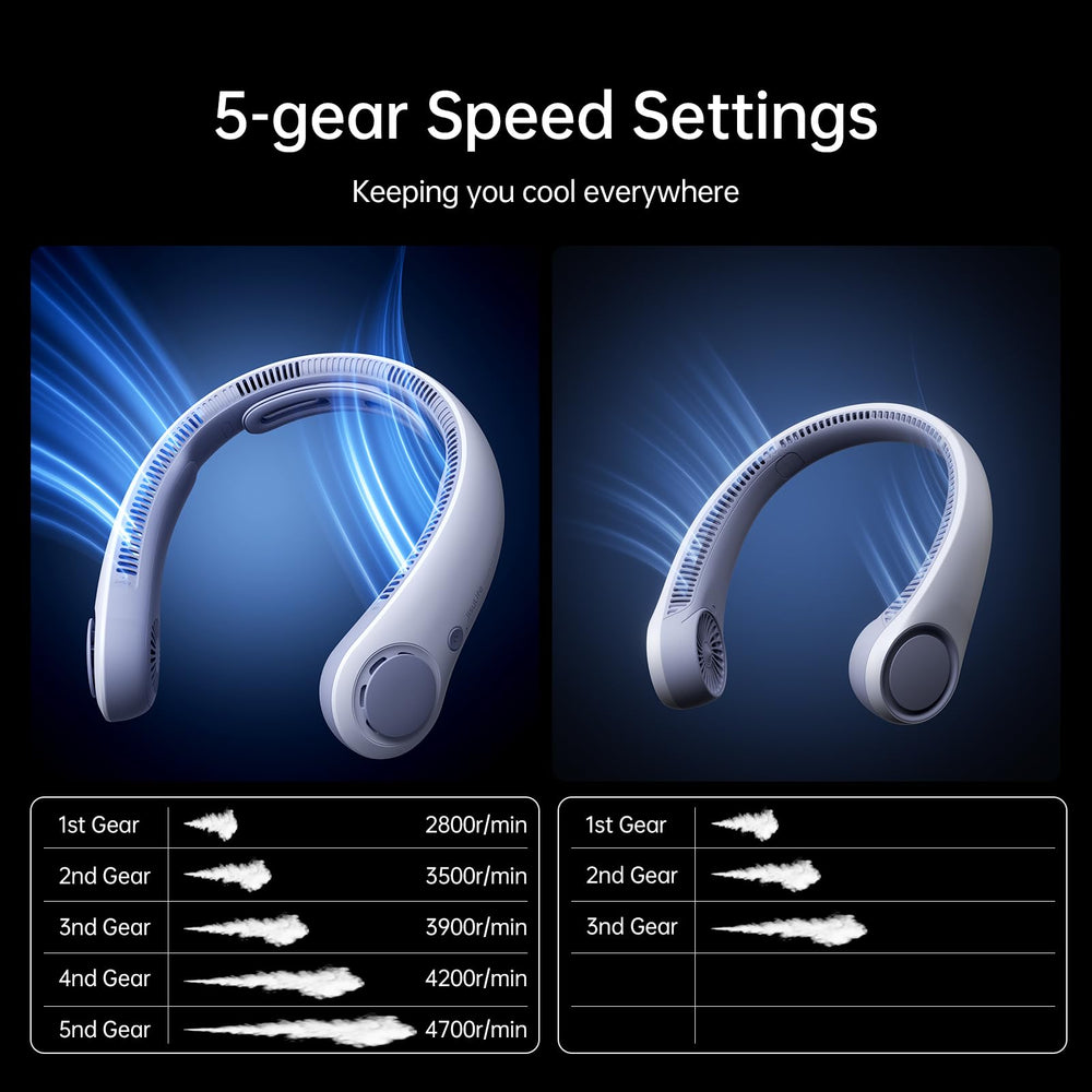 JISULIFE on desk connected to USB-C charging for long runtime
