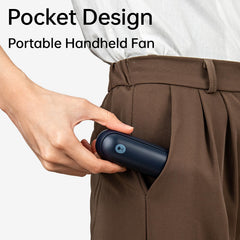 JISULIFE close-up of fan blades offering safe foldable design and airflow