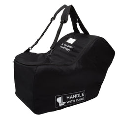 J.L. Childress front view of travel bag showing protective padding and lockable zippers for secure transport