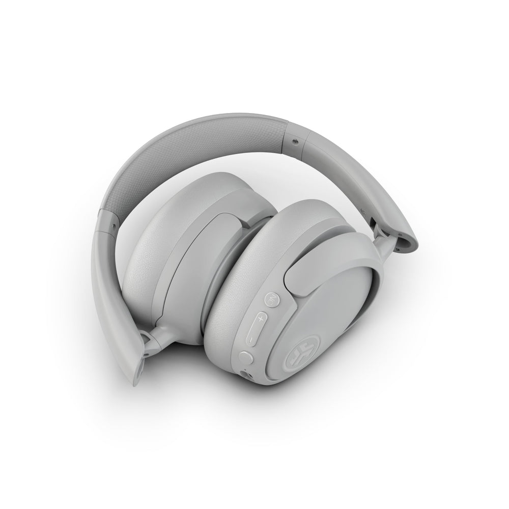 JLab JBuds Lux ANC held in hand to show size and scale, convenient for everyday carry
