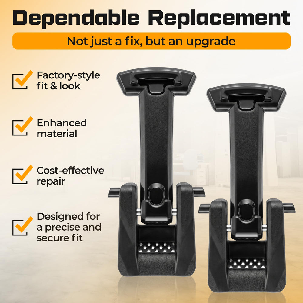 Jmoe USA latch beside coin for scale showing compact replacement benefit