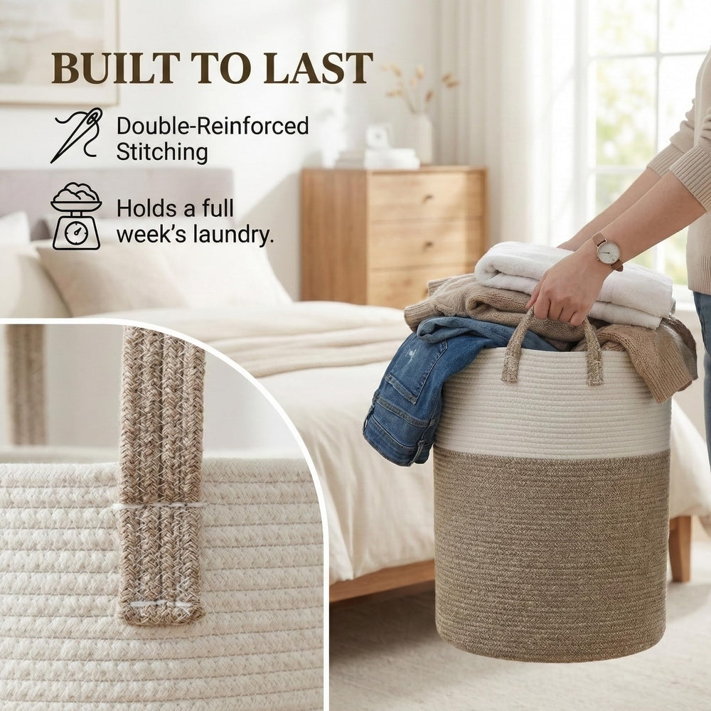 JMvicyroam placed in bedroom setting adding decorative storage and organization