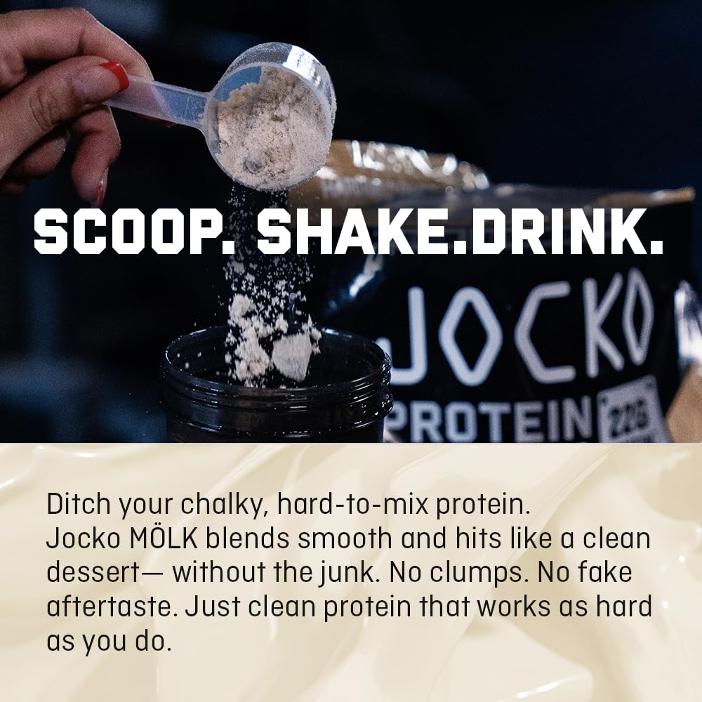 Jocko Fuel powder mixing in water illustrating smooth blendability and low grit