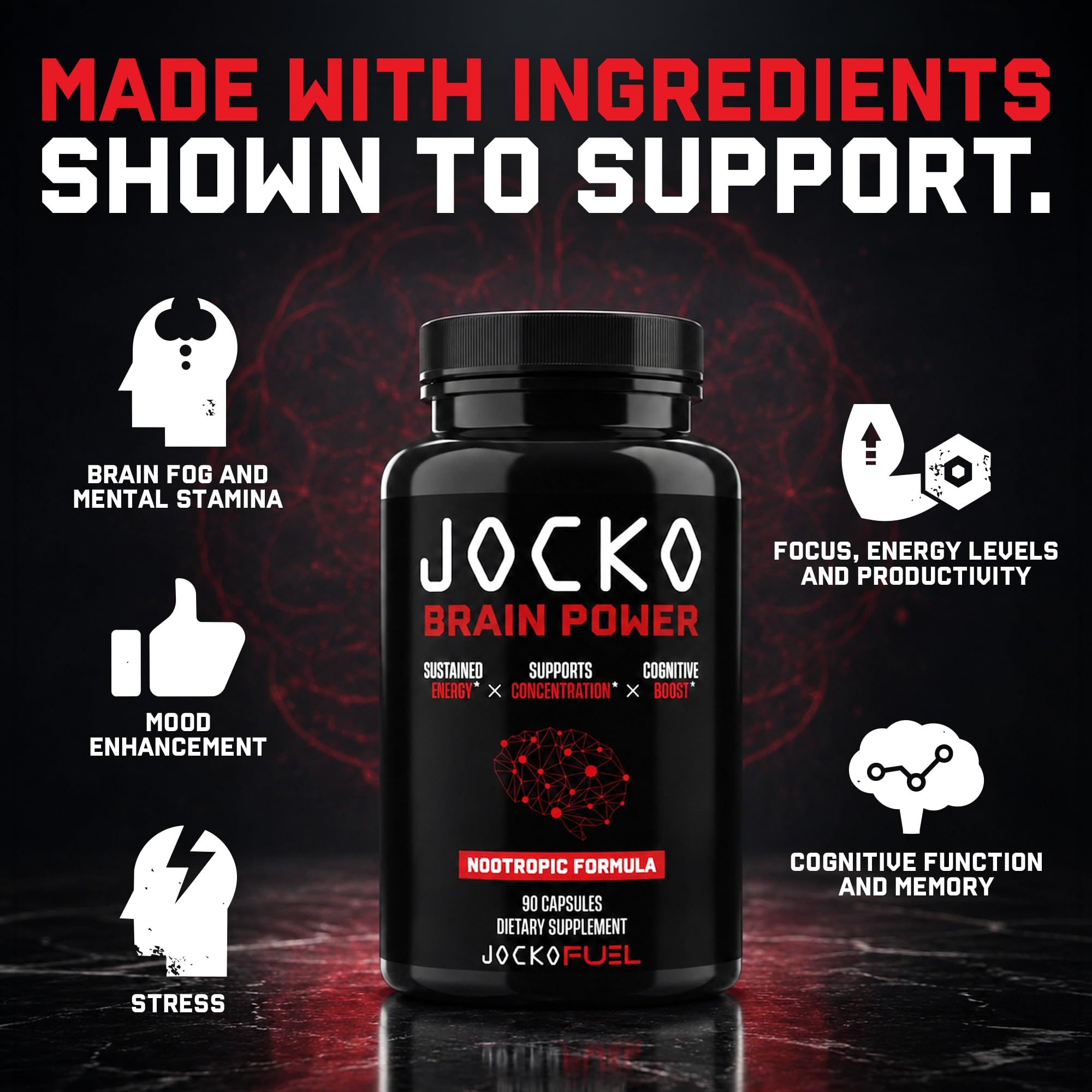 Jocko Fuel beside notebook suggesting study or work enhancement