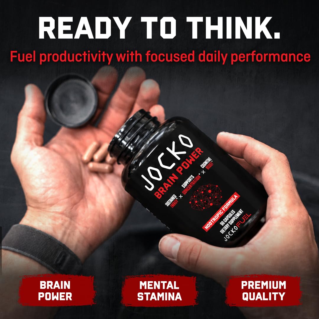 Jocko Fuel bottle on a desk showing focus and productivity support
