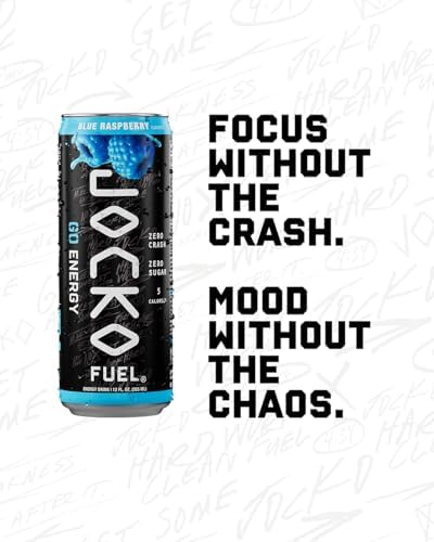 Jocko Fuel ingredients label close-up, highlights no sugar and cognitive blend